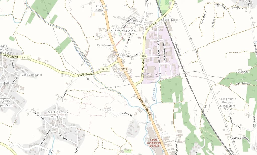Mappa di Tarcento vicino a Viale Pontebbana 57